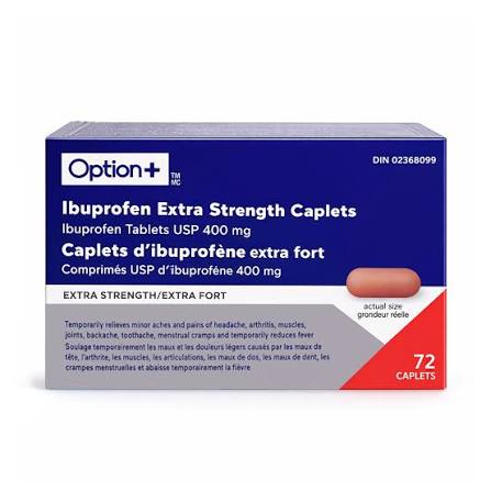 OPTN+ IBUPROFN EX ST 400mg 72s [72 ea]