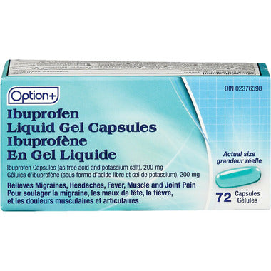OPTN+ IBUPROFEN LIQ GEL 200mg [72 ea]