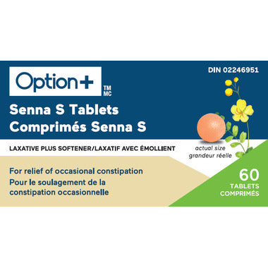 OPTN+ SENNA S TAB LAX & SOFTNR [60 ea]