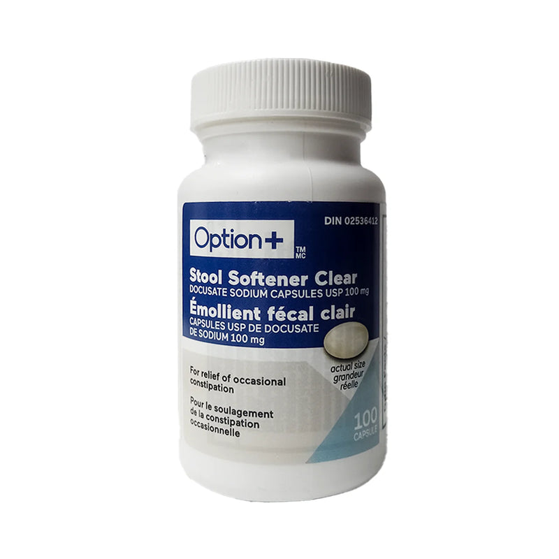 OPTN+ STOOL SOFTNR CLR CAP [100 ea]