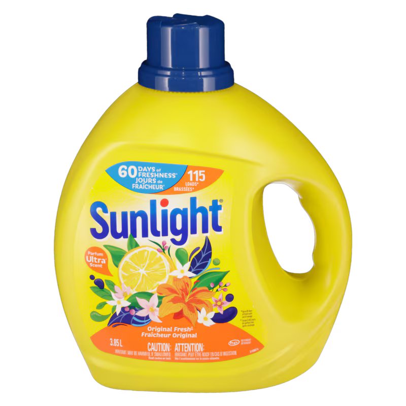 SUNLIGHT ORIGINAL FRESH LAUNDRY DETERGENT 115 USE 3.85L