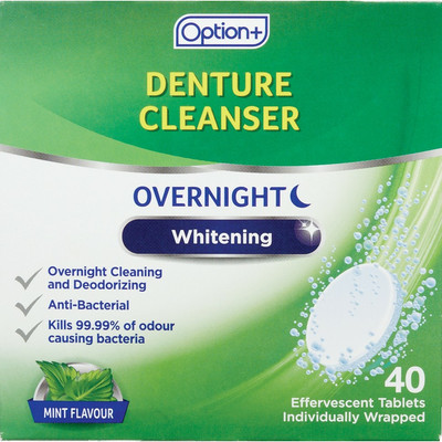 OPTN+ DENTR CLNSR OVRNGHT 40s