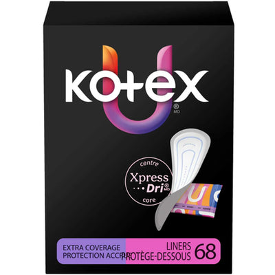 KOTEX EXTRA COVERAGE PANTY LINER 68 ea