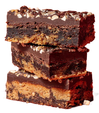 PEANUT BUTTER BROWNIE SQUARES