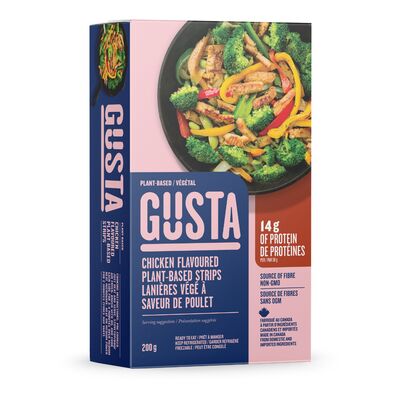 GUSTA PLANT BASED CHICKEN FLAVOURED STRIPS 200g
