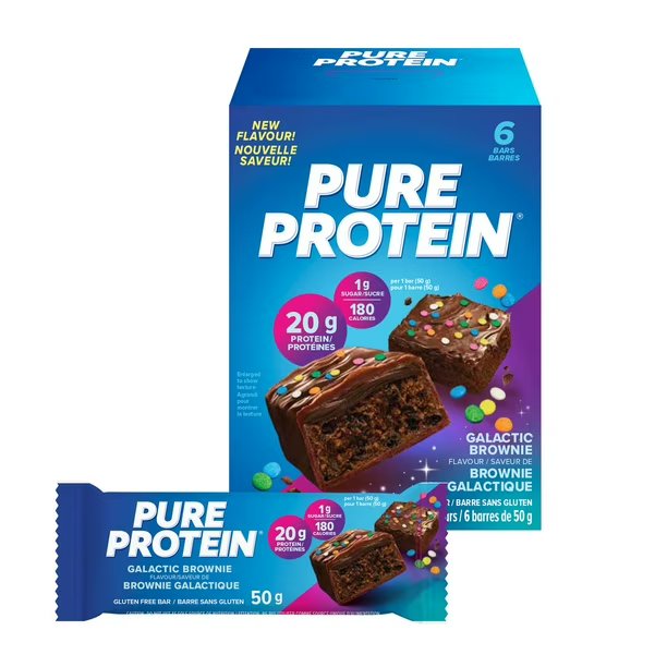 PURE PROTEIN GALACTIC BROWNIE BAR [6 ea]