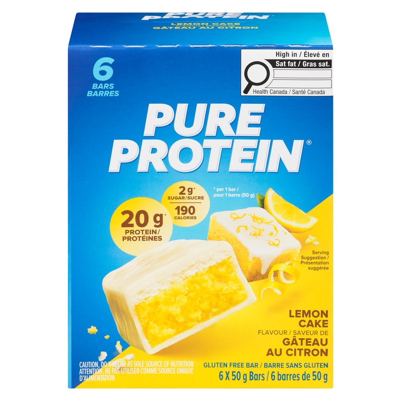 PURE PROTN LEMON CAKE BAR [6 ea]