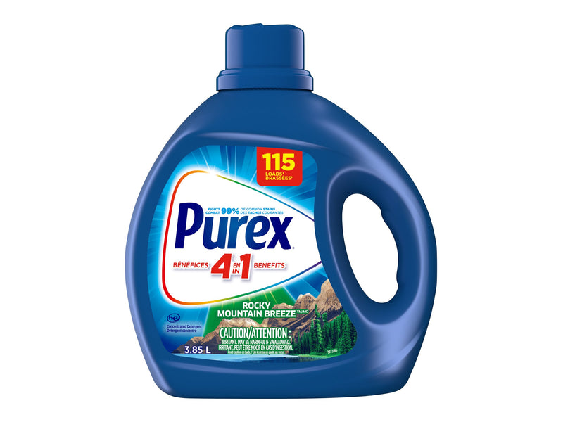 PUREX ROCKY MOUNTAIN BREEZE LIQUID LAUNDRY DETERGENT 3.85L