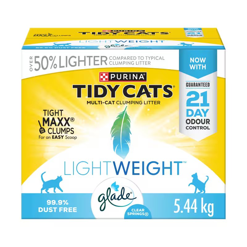 PURINA TIDY CATS LIGHTWEIGHT GLADE CLEAR SPRNGS CAT LITTER 5.44kg