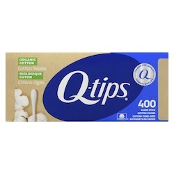 QTIPS ORGANIC COTTON SWABS [400 ea]