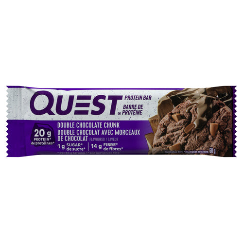 QUEST DOUBLE CHOCOLATE CHUNK BAR 60g