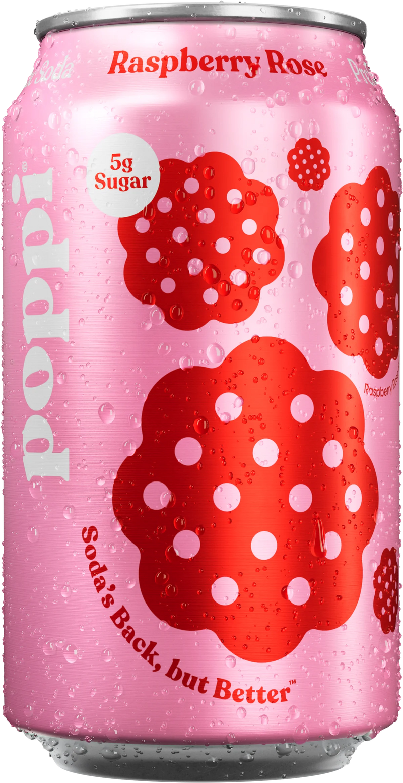 POPPI RASPBRY ROSE 4x355ml [4 ea]