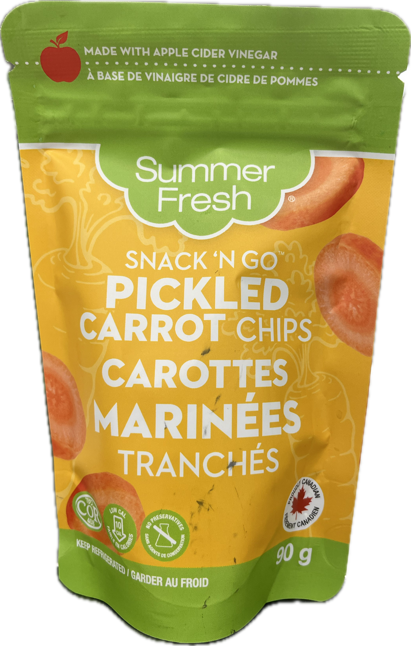 SUMMER FRESH SNACK N' GO PICKLED CARROT CHIPS 90g