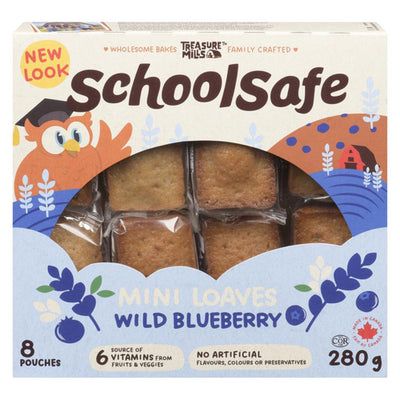 SCHOOL SAFE WILD BLUEBERRY MINI LOAVES 280g