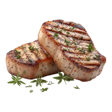SEASONED PORK CENTER CHOPS
