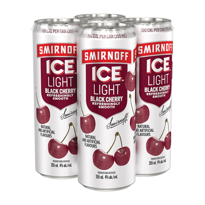 SMRNFF ICE BLK CHRRY LIGHT 4pk [4 ea]