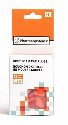 SOFT FOAM EAR PLUGS 12 PAIRS