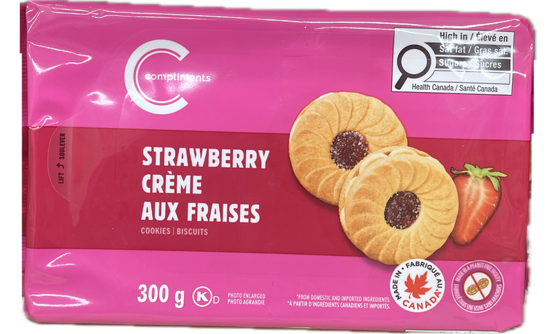 COMP STRWBRRY CRM COOKIES 300g