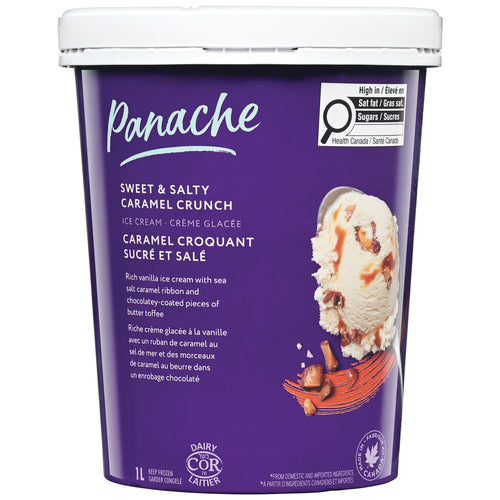 PANACHE SWEET & SALTLY CARAMEL CRUNCH ICE CREAM 1L