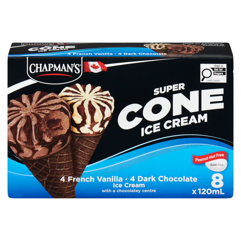 CHAP SUPER CONE FR VAN & CHOC [8 ea]