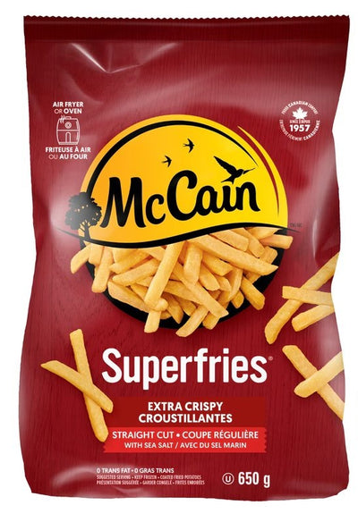 MCCAIN SUPERFRIES EXTRA CRISPY STRAIGHT CUT 650g