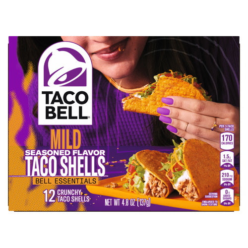TACO BELL MILD TACO SHELL 12pk [137 g]