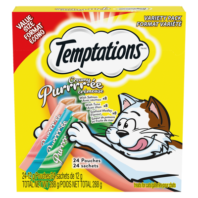 TEMPTATIONS CRMY PUREE VALU SZ [24 pkg]