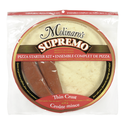 MOLINARO'S PIZZA STARTER KIT THIN CRUST 620g