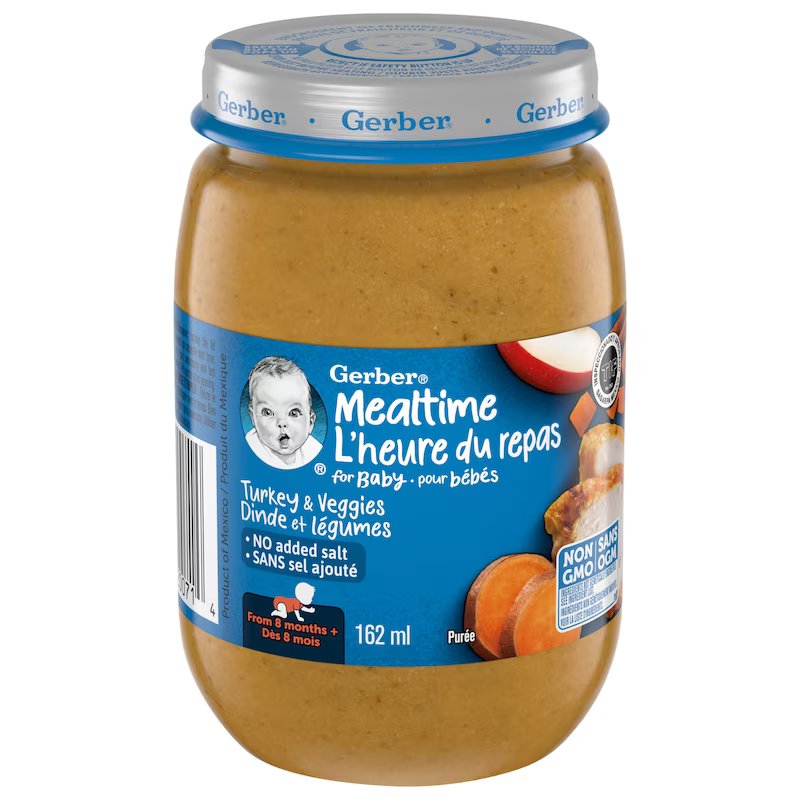 GRBR TURKY VEG PUREE BABY FOOD [162 ml]