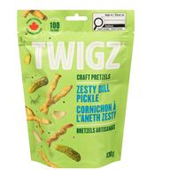 TWIGZ ZESTY DILL PICKLE PRETZELS 212g