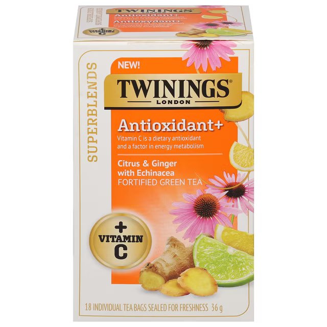 TWINING ANTIOXIDANT CITRUS GINGER 18ct
