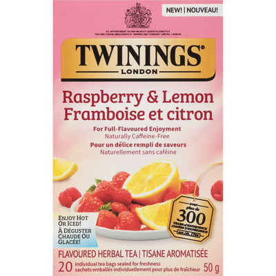 TWNGS HERBAL TEA RASPBRY LEMON [20 BAG]