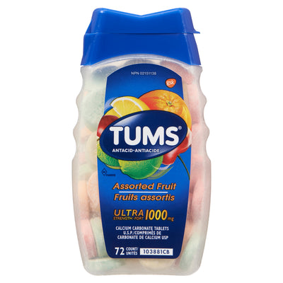 TUMS ASSORTED FRUIT 1000mg 72s [72 ea]