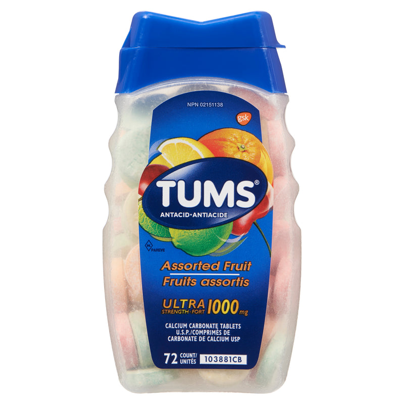 TUMS ASSORTED FRUIT 1000mg 72s [72 ea]