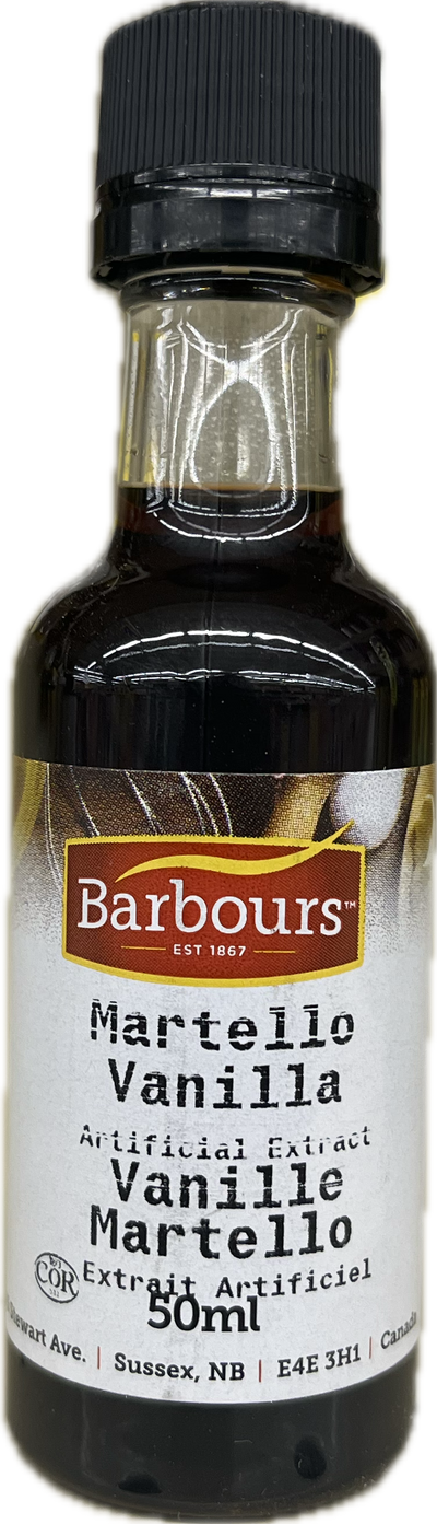 BARBOUR'S MARTELLO VANILLA ARTIFICAL EXTRACT 50ml