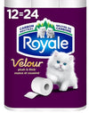 ROYALE VELOUR BATH TISSUE 142s 12 ROLLS