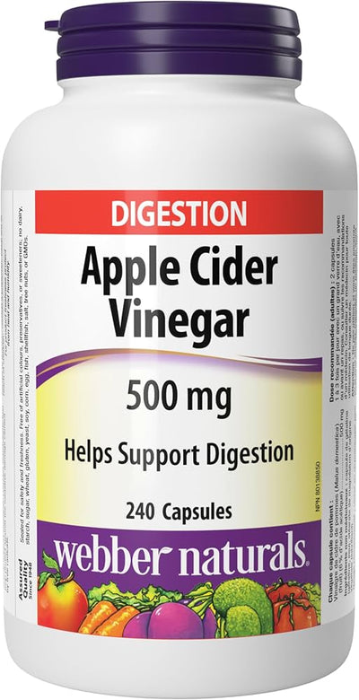 WEBBER APPLE CIDER VINGR 500mg [240 ea]