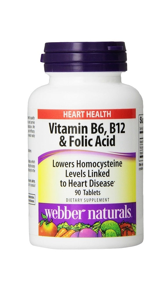 WEBBER B6, B12 & FOLIC ACID 90ea