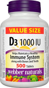 WEBBER VITAMIN D3 1000IU 500s [500 ea]