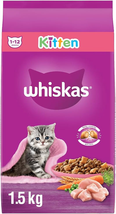 WHISKAS KITTEN 1-12 MONTHS FOOD 1.5kg