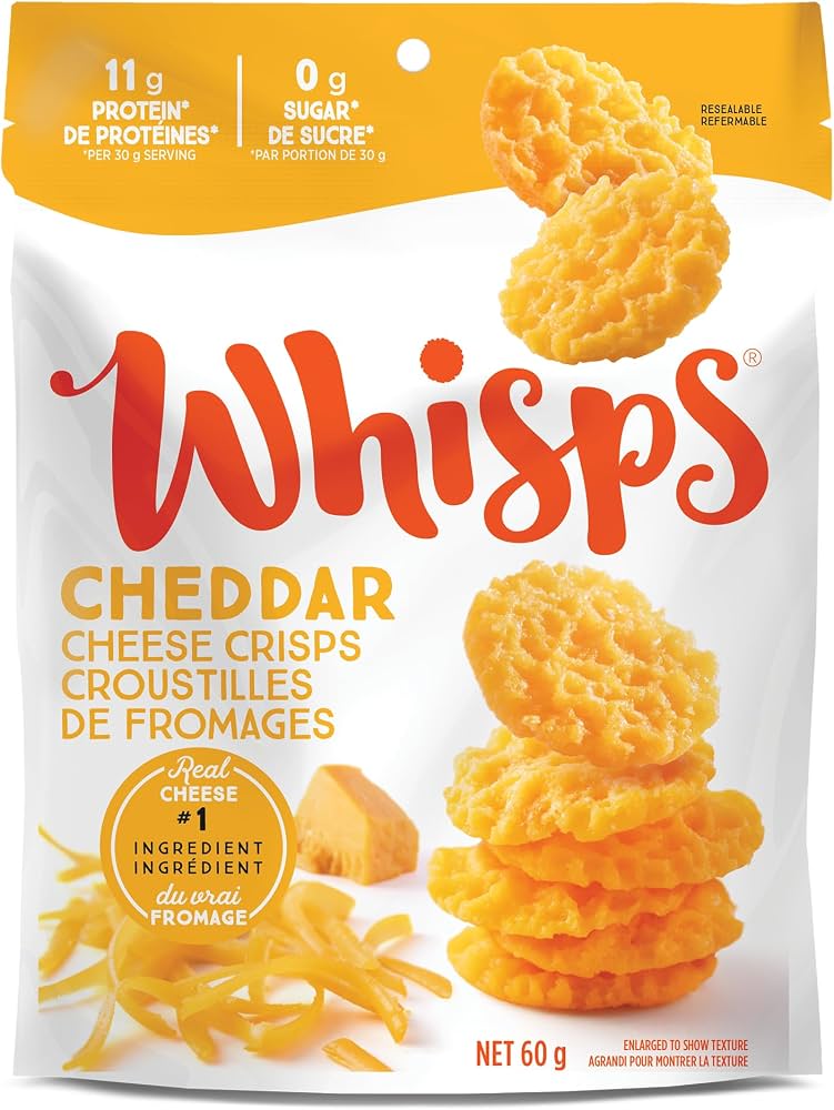 WHISPS CHEDDAR CHEESE CRISPS [60 g]
