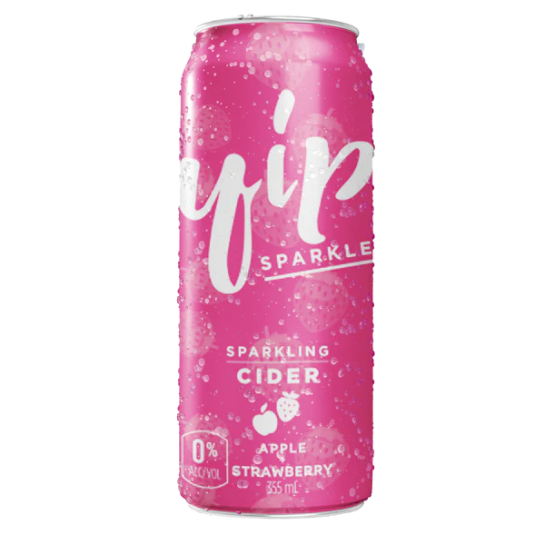 YIP SPRKLE APPLE STRW CIDR 0% [355 ml]