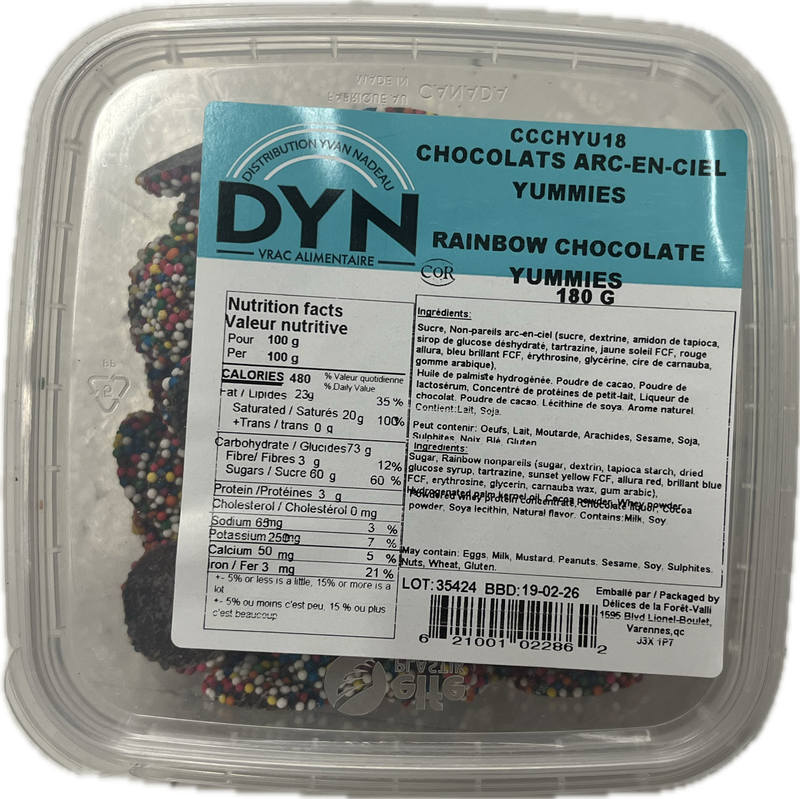 DYN RAINBOW CHOCO YUMMIES [180 g]