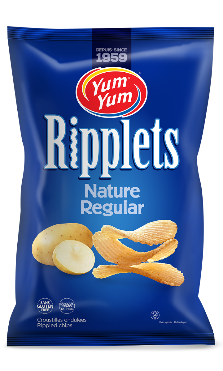 YUM YUM CHIPS RIPLETS REGULAR [200 g]