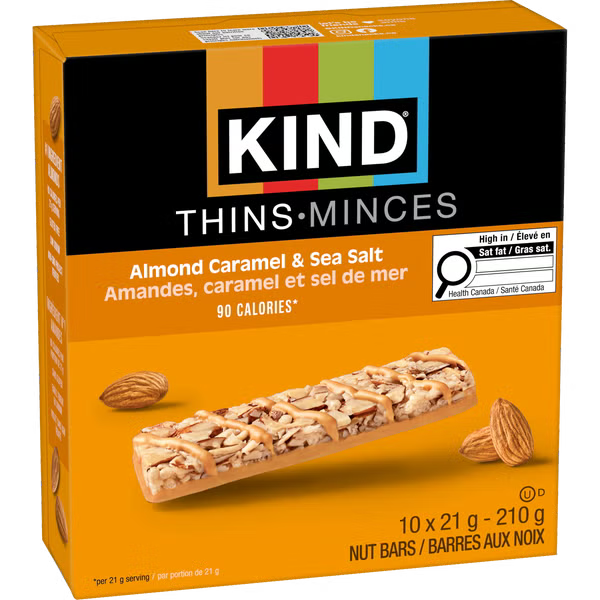 KIND THINS CARAMEL ALMOND 10pk [210 g]