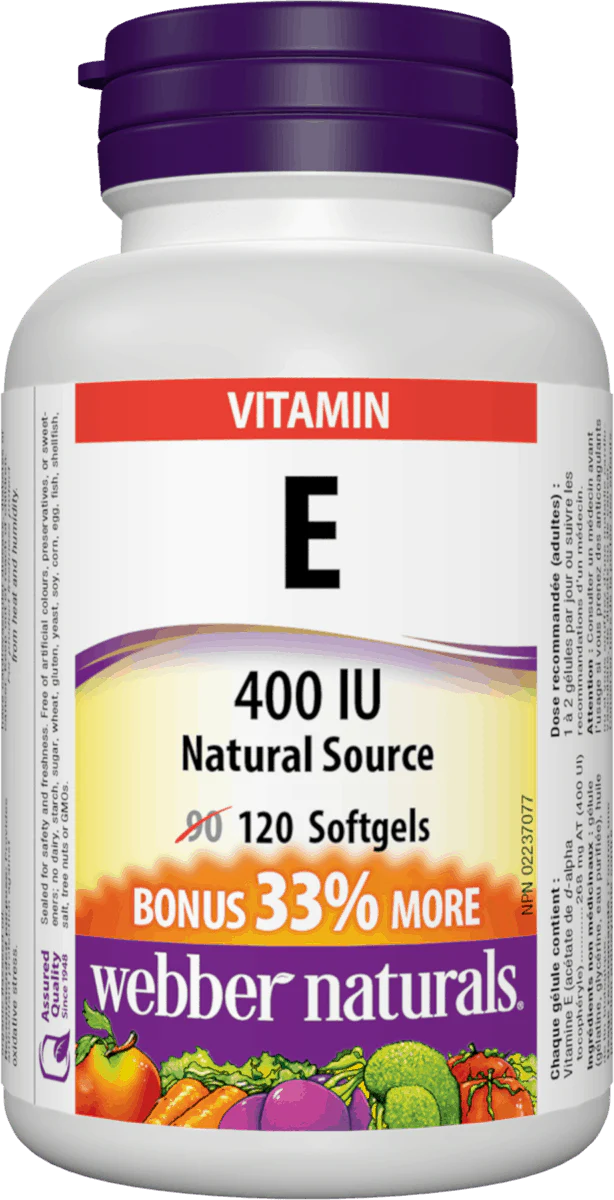 WEBBER VITAMIN E 400IU [1 ea]