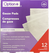 OPTN+ GAUZE PADS LARGE 12s [12 ea]