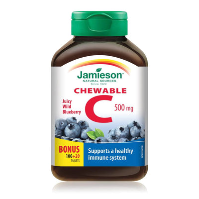 JAMIESON VIT C CHEW BLUEBERRY [120 TAB]