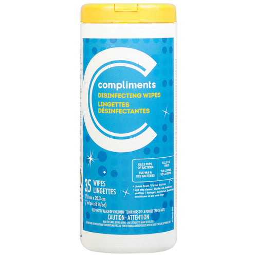 COMP DISINFCT WIPES LEMON [35 ea]
