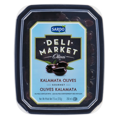 SARDO GREEK KALAMATA OLIVES [250 ml]
